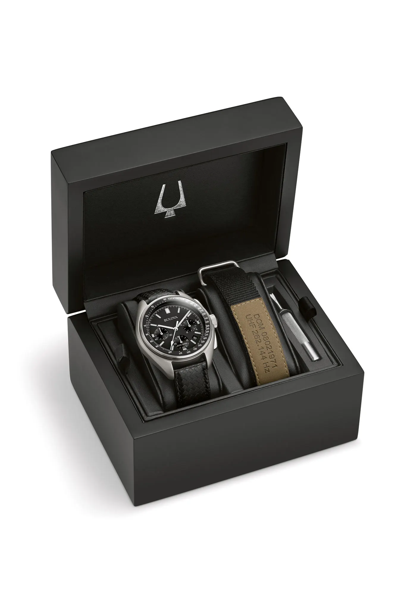 Bulova Lunar Pilot Men's Special Edition Black Dial Steel
